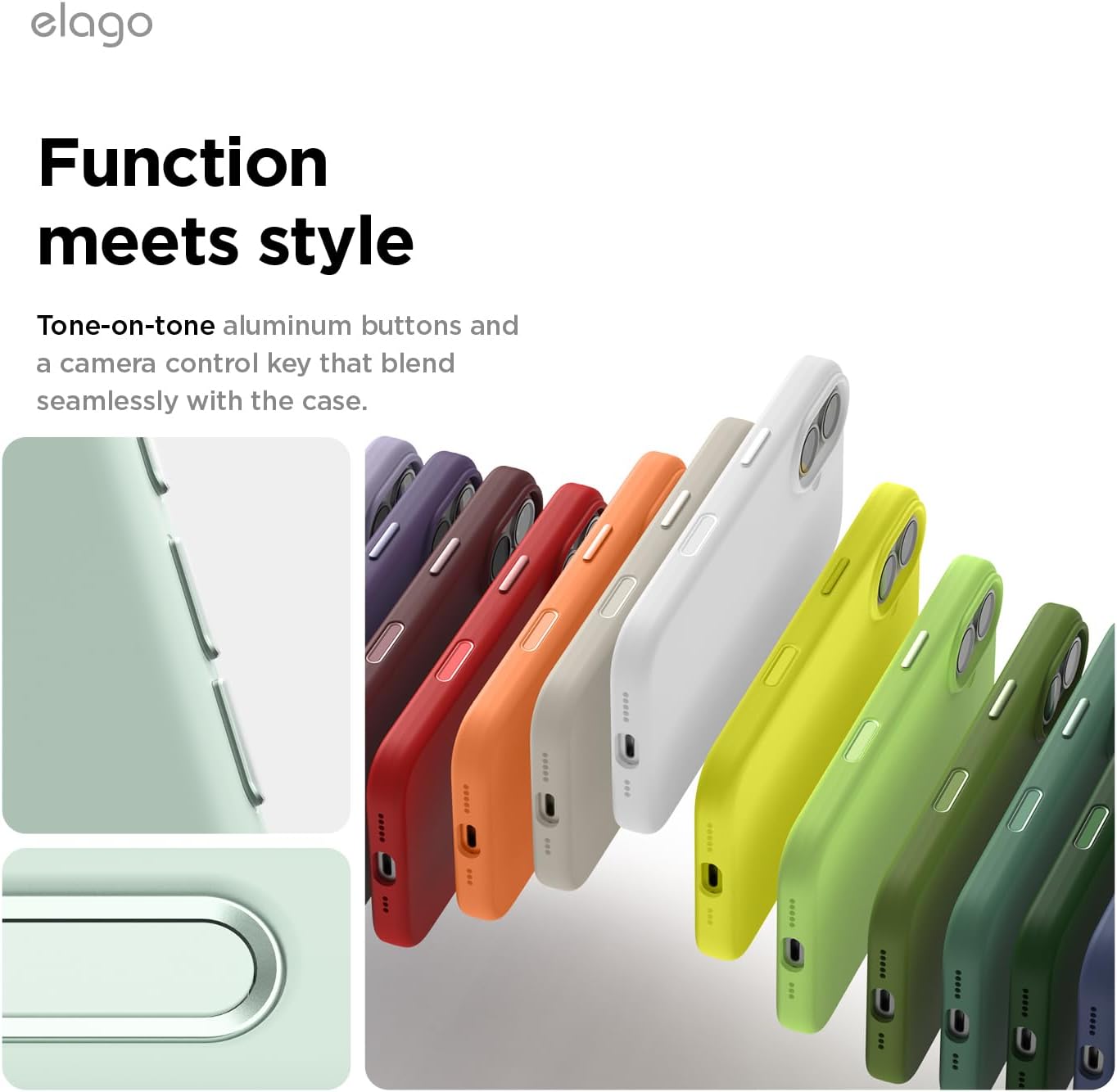 619mkfWgSBL._AC_SL1500_ elago for iPhone 17 Case, Premium Magnetic Silicone Case, Compatible with MagSafe, Liquid Silicone Material, Protective Cover, Shockproof, Slim Phone, 6.3 inch (Mint)
