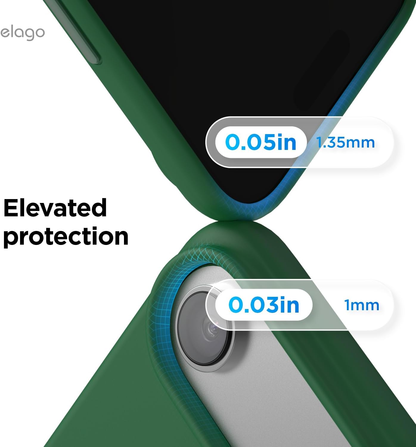 elago for iPhone Air Case, Premium Magnetic Silicone Case, Compatible with MagSafe, Liquid Silicone Material, Protective Cover, Shockproof, Slim Phone, 6.5 inch (Alpine Green)
