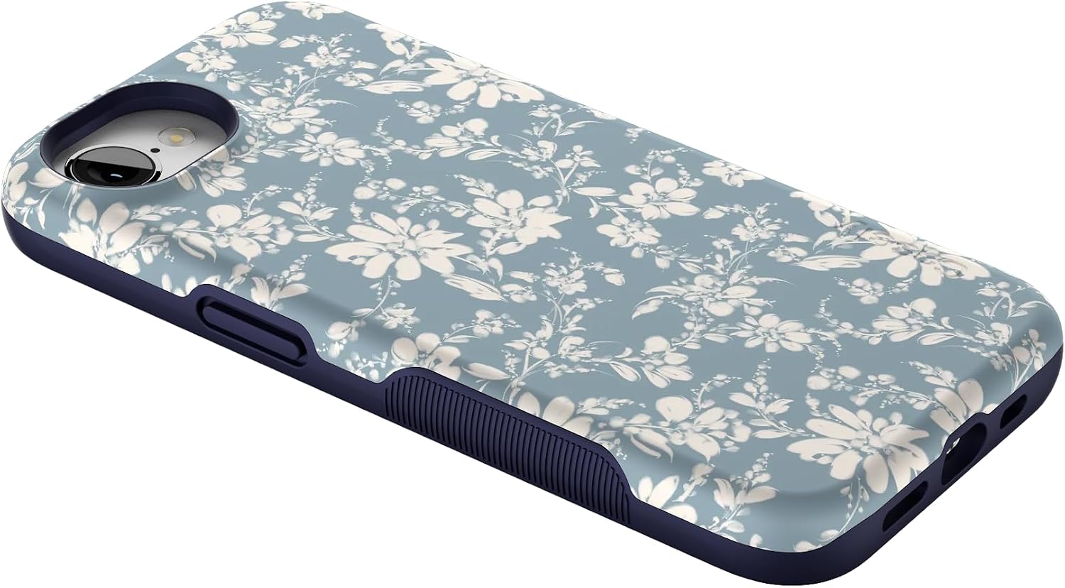 61AwMOv2IML._AC_SL1500_ Casely iPhone 16e Case | Afternoon Tea | Blue Floral | Bold Protective Design | Compatible with MagSafe