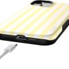 61B2ZOoWM7L._AC_SL1500_ Casely iPhone 15 Case | Butter Yellow Stripes | Sunday Best | Bold Protective Design | Compatible with MagSafe
