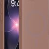 Miracase Magnetic for iPhone 17e Case & iPhone 16e Case, [Soft Anti-Scratch Microfiber Lining], Compatible with MagSafe, Silicone Shockproof Protection Phone Case for iPhone 17e/16e, Chocolate