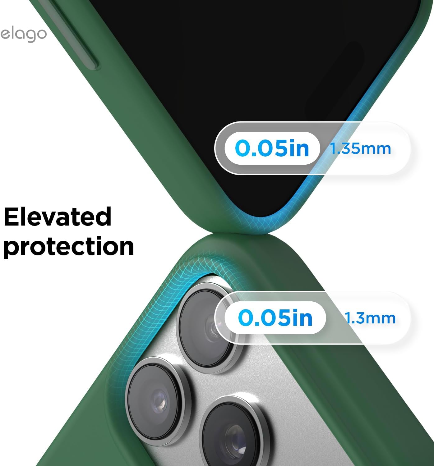 61BqWvxP2L._AC_SL1500_ elago for iPhone 17 Pro Case, Premium Magnetic Silicone Case, Compatible with MagSafe, Liquid Silicone Material, Protective Cover, Shockproof, Slim Phone, 6.3 inch (Alpine Green)