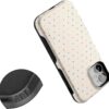 61BzpNmBW6L._AC_SL1500_ Casely iPhone 12 Mini Case | On the Dot | Rainbow Polka Dot | Bold Protective Design | Compatible with MagSafe