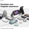 61C5GfxRmHL._AC_SL1500_ elago for iPhone 17 Case, Premium Magnetic Silicone Case, Compatible with MagSafe, Liquid Silicone Material, Protective Cover, Shockproof, Slim Phone, 6.3 inch (Alpine Green)