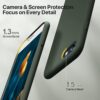 61CKWD0aP2L._AC_SL1500_ Miracase Ultra Slim Designed for iPhone SE Case 2022(3rd Gen)/iPhone SE 2020 Case(2nd Gen)/iPhone 7 Case/iPhone 8 Case with Screen Protector, Multi-Color Silicone Shockproof Phone Case(Dark Green)