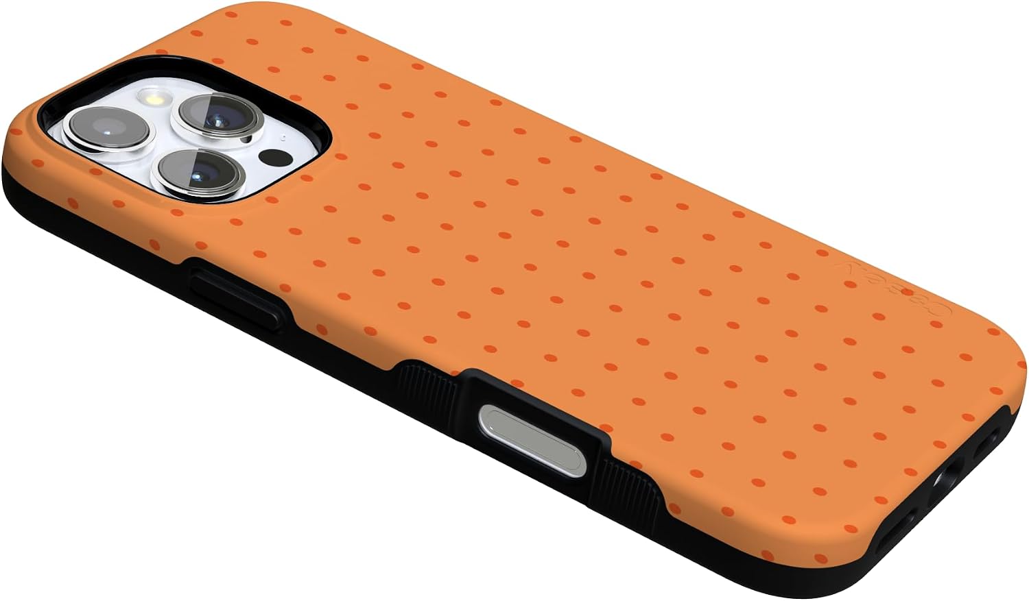 61CN535DRpL._AC_SL1500_ Casely iPhone 16 Pro Case | On the Dot | Orange Polka Dot | Bold Protective Design | Compatible with MagSafe