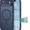61CUaNiNzYL._AC_SL1500_ ESR for iPhone Air Case, Camera Control Cover, Compatible with MagSafe, Shockproof Military-Grade Protection, Magnetic Phone Case for iPhone Air, Classic Hybrid Case, Frosted Blue