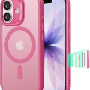 ESR for iPhone 17 Case, Camera Control Cover, Compatible with MagSafe, Shockproof Military-Grade Protection, Magnetic Phone Case for iPhone 17, Classic Hybrid Case, Frosted Pink