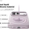 elago for iPhone 17 Pro Case, Premium Magnetic Silicone Case, Compatible with MagSafe, Liquid Silicone Material, Protective Cover, Shockproof, Slim Phone, 6.3 inch (Soft Purple)