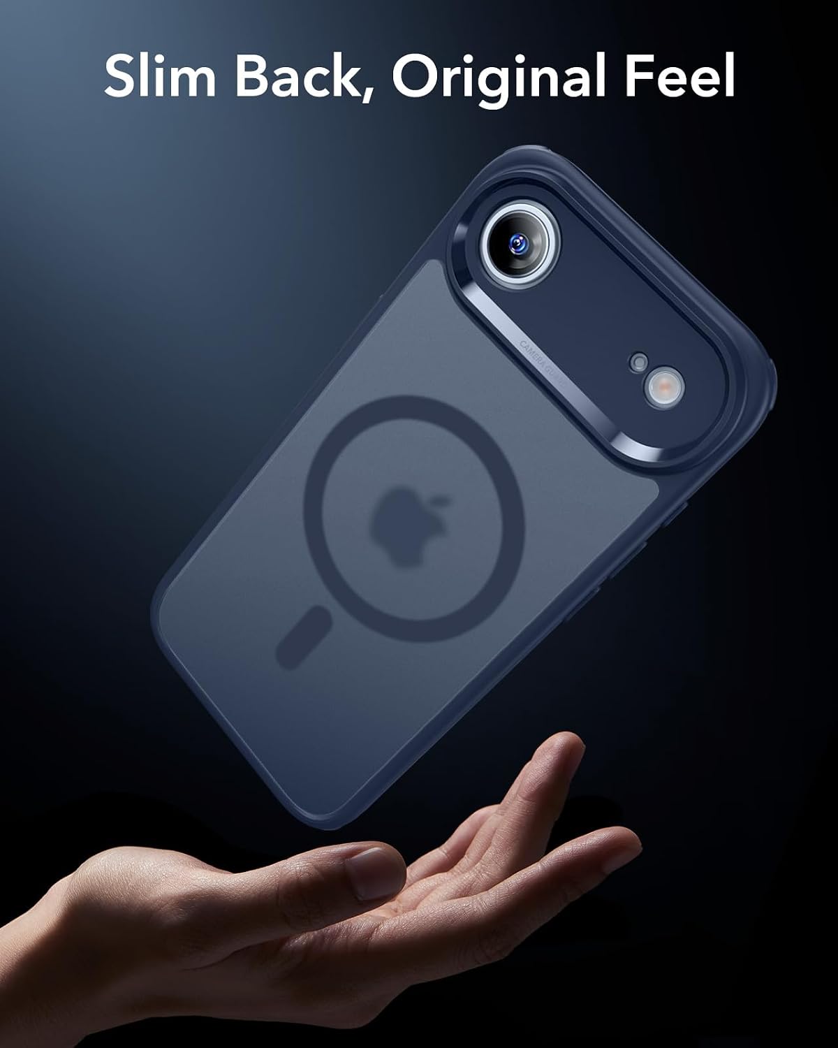 61DitYB8gYL._AC_SL1500_ ESR for iPhone Air Case, Camera Control Cover, Compatible with MagSafe, Shockproof Military-Grade Protection, Magnetic Phone Case for iPhone Air, Classic Hybrid Case, Frosted Blue