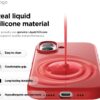 elago for iPhone 17 Case, Premium Magnetic Silicone Case, Compatible with MagSafe, Liquid Silicone Material, Protective Cover, Shockproof, Slim Phone, 6.3 inch (Red)