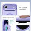 ESR for iPhone Air Case, Camera Control Cover, Compatible with MagSafe, Shockproof Military-Grade Protection, Magnetic Phone Case for iPhone Air, Classic Hybrid Case, Frosted Purple