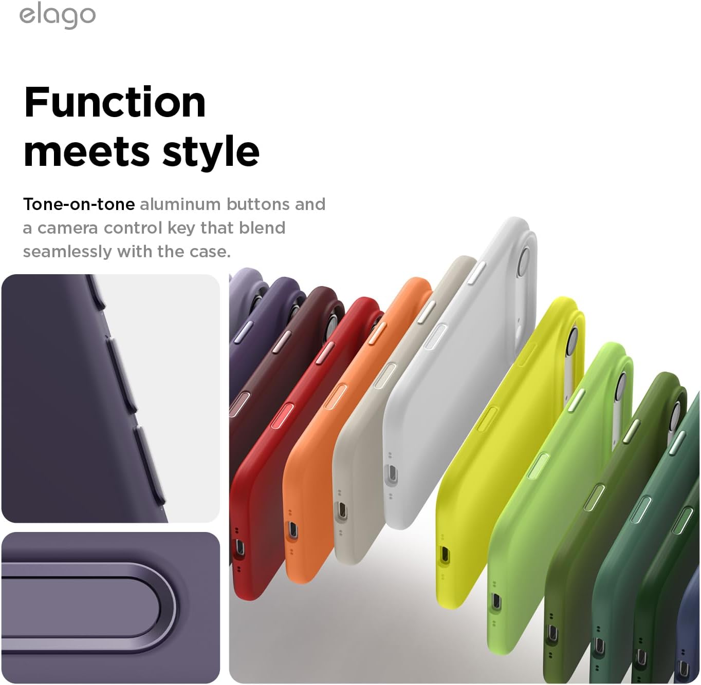 61EUNNizCXL._AC_SL1500_ elago for iPhone Air Case, Premium Magnetic Silicone Case, Compatible with MagSafe, Liquid Silicone Material, Protective Cover, Shockproof, Slim Phone, 6.5 inch (Deep Purple)