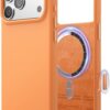 elago for iPhone 17 Pro Max Case, Premium Magnetic Silicone Case, Compatible with MagSafe, Liquid Silicone Material, Protective Cover, Shockproof, Slim Phone, 6.9 inch (Orange)