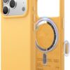 elago for iPhone 17 Pro Case, Premium Magnetic Silicone Case, Compatible with MagSafe, Liquid Silicone Material, Protective Cover, Shockproof, Slim Phone, 6.3 inch (Sunshine)