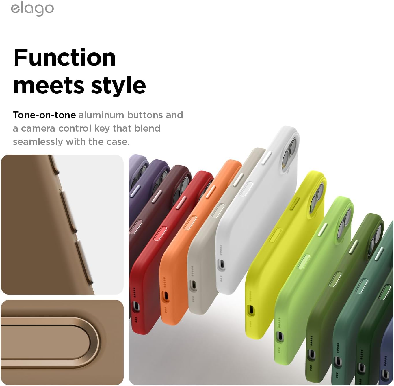 61Feb48yqRL._AC_SL1500_ elago for iPhone 17 Case, Premium Magnetic Silicone Case, Compatible with MagSafe, Liquid Silicone Material, Protective Cover, Shockproof, Slim Phone, 6.3 inch (Brown)