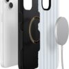 61FlWy5uL6L._AC_SL1500_ Casely iPhone 14 Case | Blue Stripes | Sunday Best | Bold Protective Design | Compatible with MagSafe