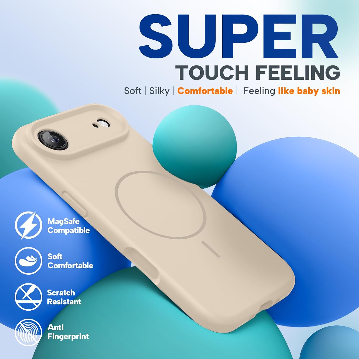 61G5A4DH1cL._AC_SL1500_ Miracase Magnetic for iPhone Air Case, Compatible with MagSafe, Integrated Silicone Camera Control Cover, 3.0mm Thicken Shockproof Drop Protection Phone Case for 17 Air,Dark Green