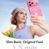 61GYehWTsmL._AC_SL1500_ ESR for iPhone 17 Pro Case, Camera Control Cover, Compatible with MagSafe, Shockproof Military-Grade Protection, Magnetic Phone Case for iPhone 17 Pro, Classic Hybrid Case, Frosted Pink