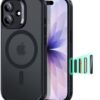 61HNAtfFNDL._AC_SL1500_ ESR for iPhone 17 Case, Camera Control Cover, Compatible with MagSafe, Shockproof Military-Grade Protection, Magnetic Phone Case for iPhone 17, Classic Hybrid Case, Frosted Black