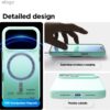 61IGcLe6urL._AC_SL1500_ elago for iPhone 17 Pro Max Case, Premium Magnetic Silicone Case, Compatible with MagSafe, Liquid Silicone Material, Protective Cover, Shockproof, Slim Phone, 6.9 inch (Aqua Sky)