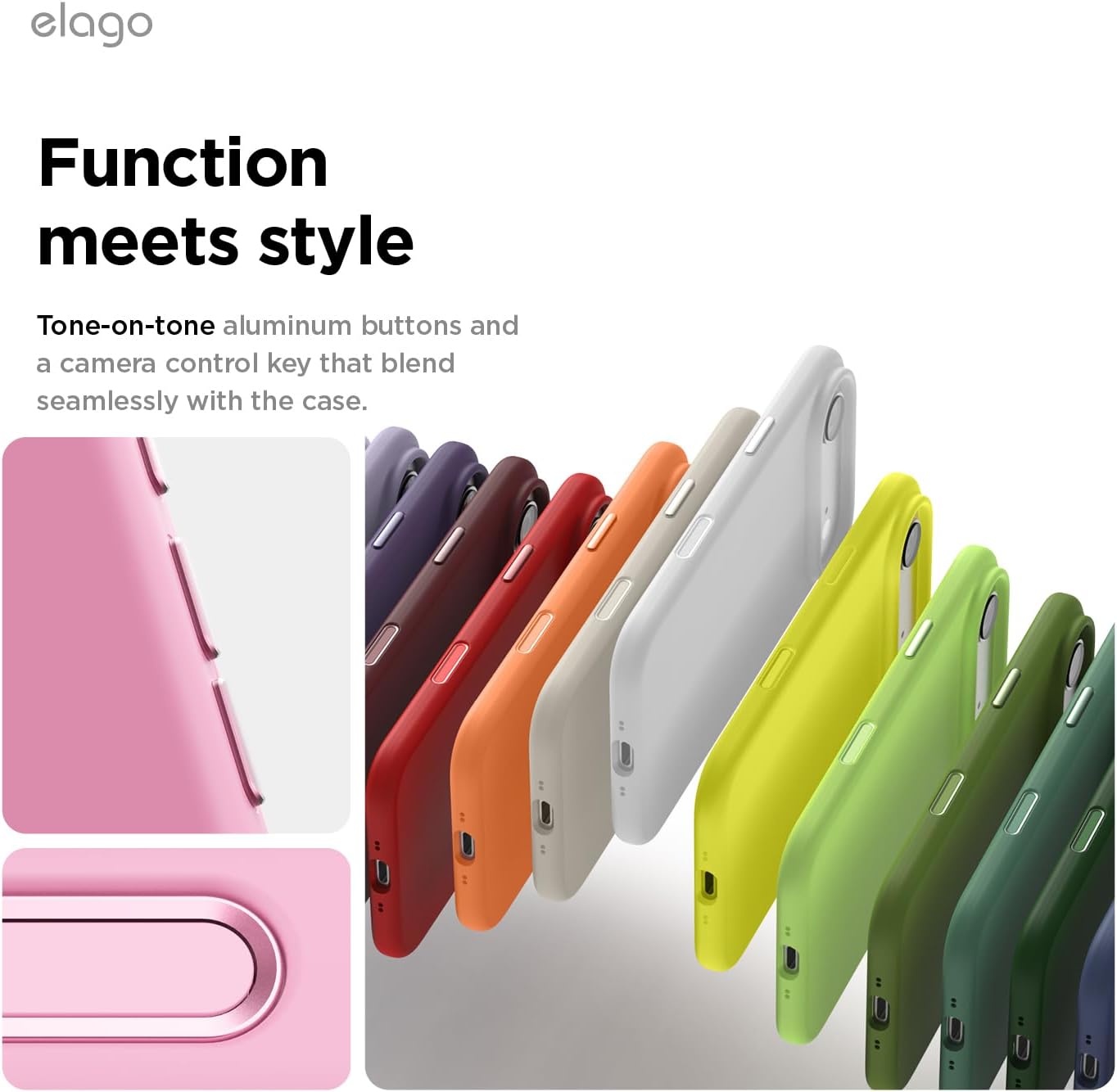 elago for iPhone Air Case, Premium Magnetic Silicone Case, Compatible with MagSafe, Liquid Silicone Material, Protective Cover, Shockproof, Slim Phone, 6.5 inch (Hot Pink)