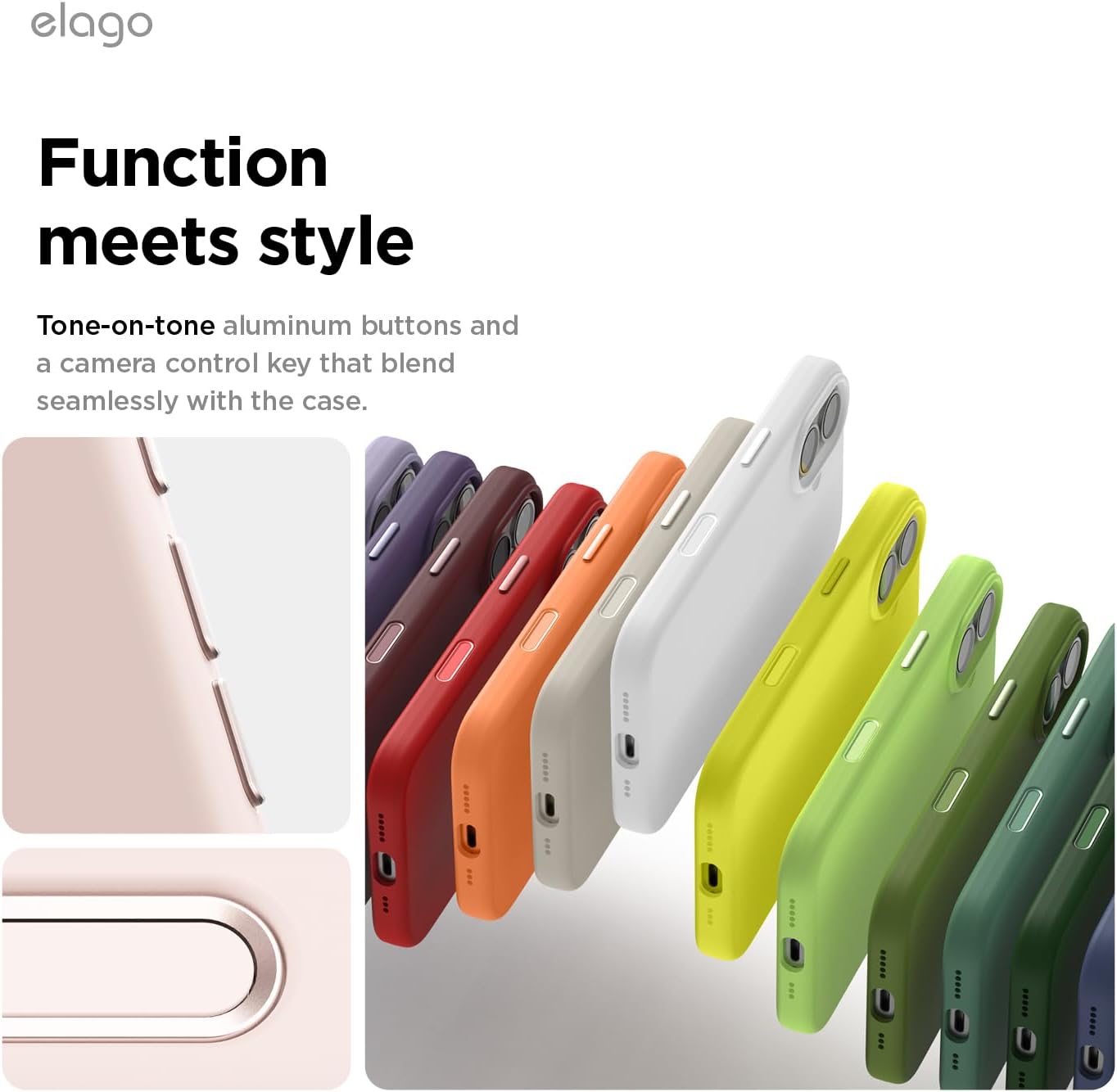 61JR1u8wy9L._AC_SL1500_ elago for iPhone 17 Case, Premium Magnetic Silicone Case, Compatible with MagSafe, Liquid Silicone Material, Protective Cover, Shockproof, Slim Phone, 6.3 inch (Lovely Pink)