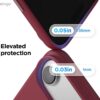 61JYW3wzu1L._AC_SL1500_ elago for iPhone Air Case, Premium Magnetic Silicone Case, Compatible with MagSafe, Liquid Silicone Material, Protective Cover, Shockproof, Slim Phone, 6.5 inch (Burgundy)