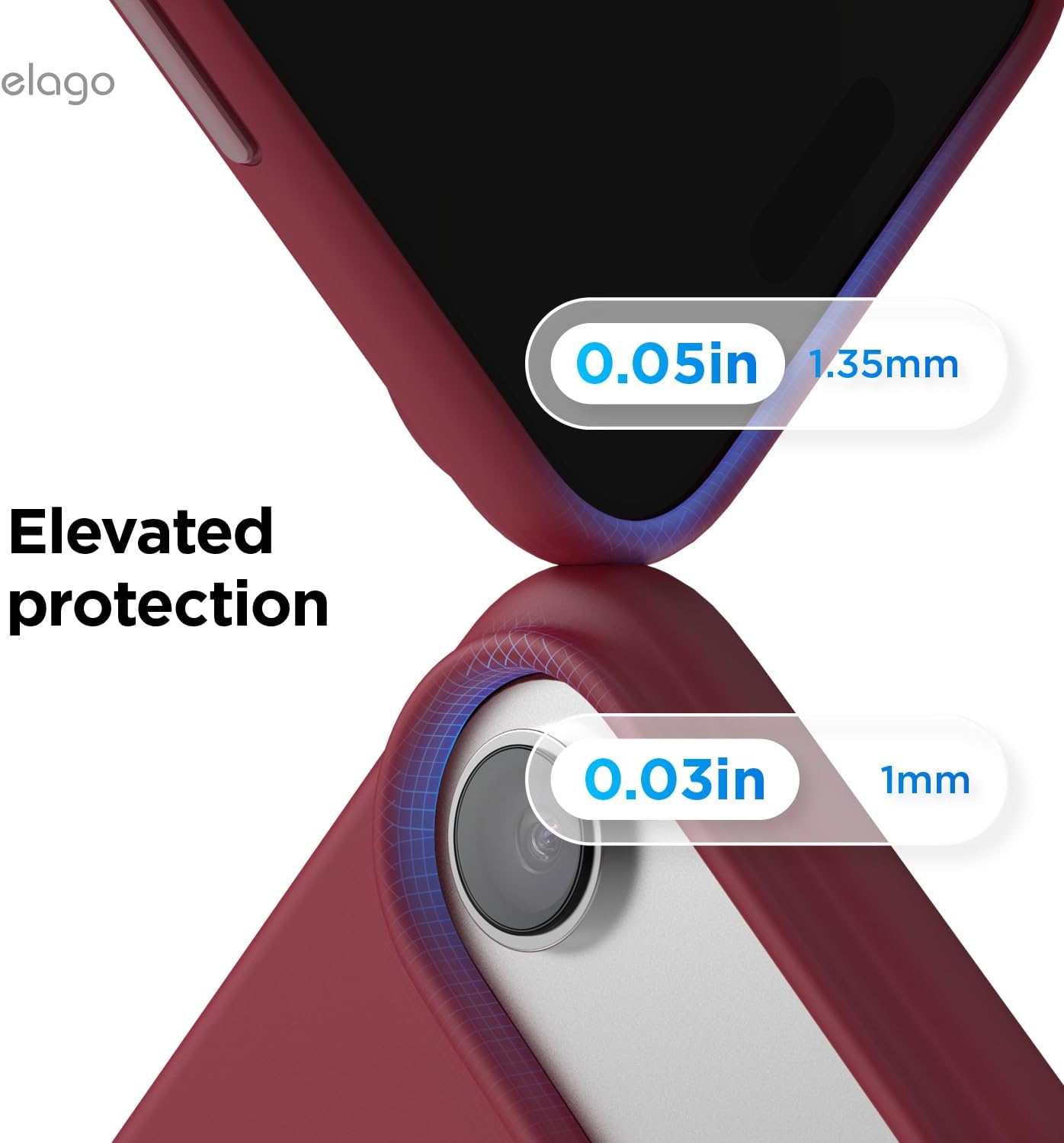 61JYW3wzu1L._AC_SL1500_ elago for iPhone Air Case, Premium Magnetic Silicone Case, Compatible with MagSafe, Liquid Silicone Material, Protective Cover, Shockproof, Slim Phone, 6.5 inch (Burgundy)