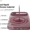 61JatpFNieL._AC_SL1500_ elago for iPhone Air Case, Premium Magnetic Silicone Case, Compatible with MagSafe, Liquid Silicone Material, Protective Cover, Shockproof, Slim Phone, 6.5 inch (Burgundy)
