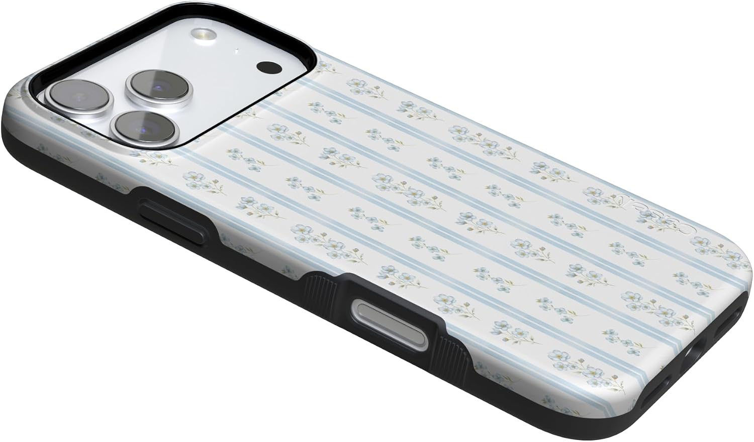 61KOQg1heaL._AC_SL1500_ Casely iPhone 17 Pro Max Case | Cottage Stripe | Blue Floral | Bold Protective Design | Compatible with MagSafe