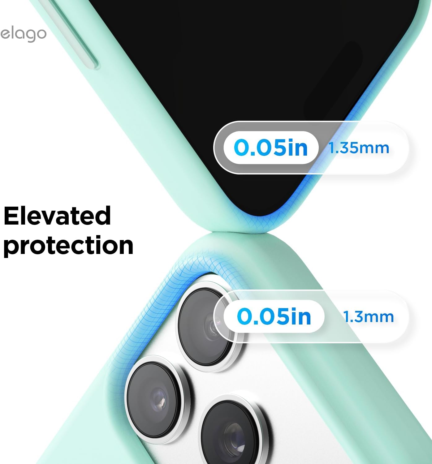 61KPoz4sFRL._AC_SL1500_ elago for iPhone 17 Pro Max Case, Premium Magnetic Silicone Case, Compatible with MagSafe, Liquid Silicone Material, Protective Cover, Shockproof, Slim Phone, 6.9 inch (Aqua Sky)