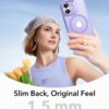 61KbjYsMSQL._AC_SL1500_ ESR for iPhone 17 Case, Camera Control Cover, Compatible with MagSafe, Shockproof Military-Grade Protection, Magnetic Phone Case for iPhone 17, Classic Hybrid Case, Frosted Purple