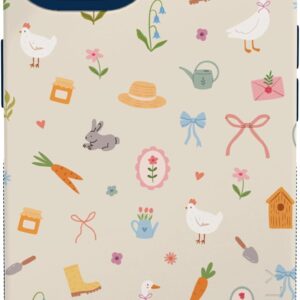 61Ke7PqvkL._AC_SL1500_ Casely iPhone 13 Mini Case | Hoppy Garden | Spring Things | Bold Protective Design | Compatible with MagSafe