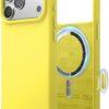 elago for iPhone 17 Pro Max Case, Premium Magnetic Silicone Case, Compatible with MagSafe, Liquid Silicone Material, Protective Cover, Shockproof, Slim Phone, 6.9 inch (Neon Yellow)