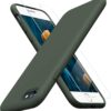 61L56RTnzLL._AC_SL1500_ Miracase Ultra Slim Designed for iPhone SE Case 2022(3rd Gen)/iPhone SE 2020 Case(2nd Gen)/iPhone 7 Case/iPhone 8 Case with Screen Protector, Multi-Color Silicone Shockproof Phone Case(Dark Green)