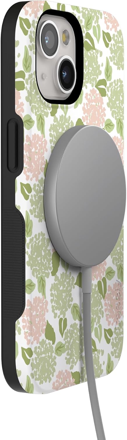 61LHNrhxhQL._AC_SL1500_ Casely iPhone 15 Plus Case | Hydrangea Haze | Floral Garden | Bold Protective Design | Compatible with MagSafe