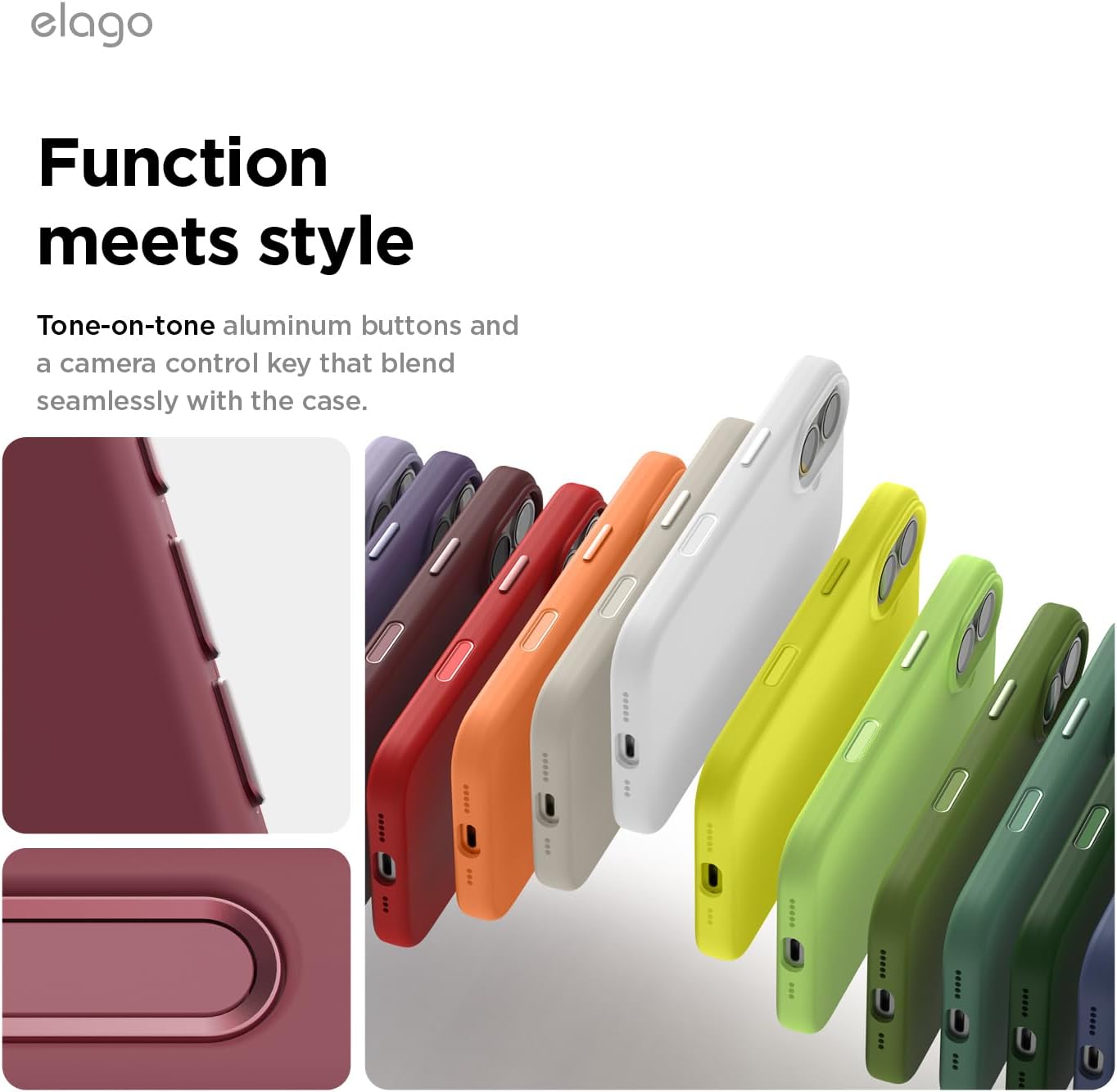 61LM9zLH4-L._AC_SL1500_ elago for iPhone 17 Case, Premium Magnetic Silicone Case, Compatible with MagSafe, Liquid Silicone Material, Protective Cover, Shockproof, Slim Phone, 6.3 inch (Burgundy)