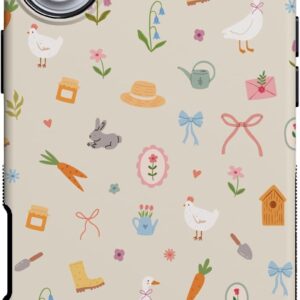 Casely iPhone 16 Plus Case | Hoppy Garden | Spring Things | Bold Protective Design | Compatible with MagSafe