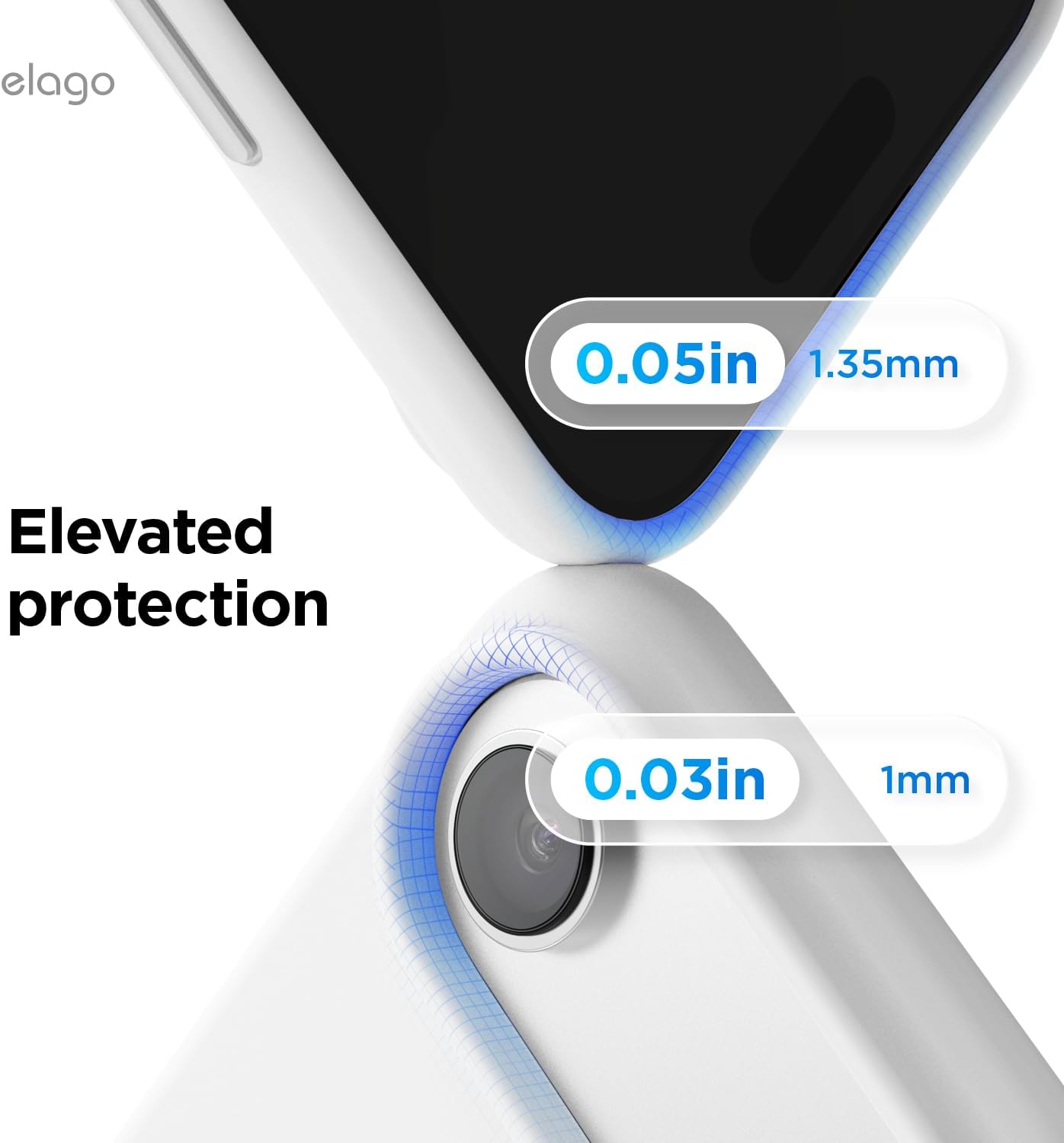elago for iPhone Air Case, Premium Magnetic Silicone Case, Compatible with MagSafe, Liquid Silicone Material, Protective Cover, Shockproof, Slim Phone, 6.5 inch (White)