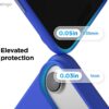 61MUR4QJaEL._AC_SL1500_ elago for iPhone Air Case, Premium Magnetic Silicone Case, Compatible with MagSafe, Liquid Silicone Material, Protective Cover, Shockproof, Slim Phone, 6.5 inch (Cobalt Blue)