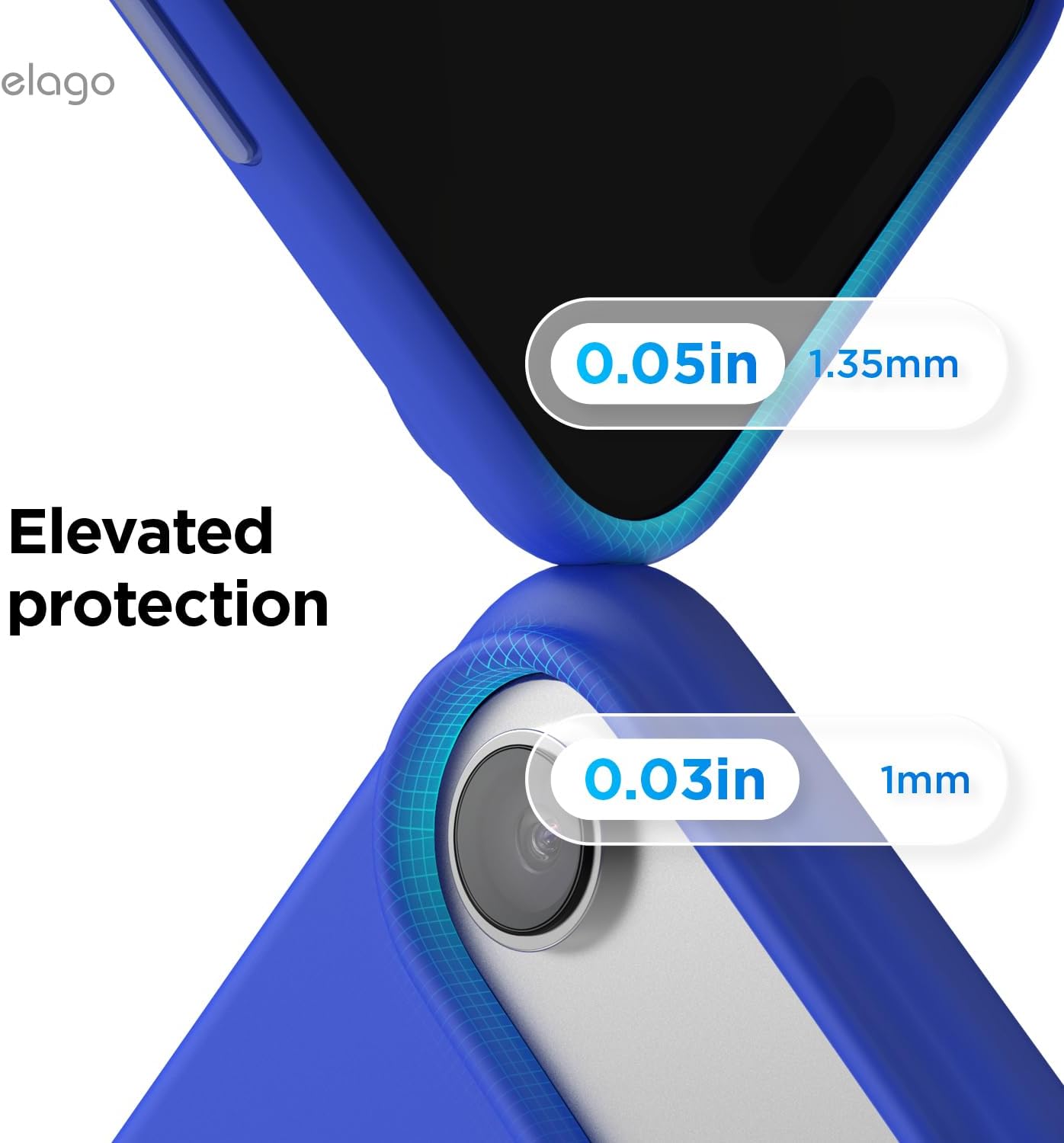 61MUR4QJaEL._AC_SL1500_ elago for iPhone Air Case, Premium Magnetic Silicone Case, Compatible with MagSafe, Liquid Silicone Material, Protective Cover, Shockproof, Slim Phone, 6.5 inch (Cobalt Blue)
