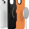 61NS1xUu43L._AC_SL1500_ Casely iPhone 14 Case | On the Dot | Orange Polka Dot | Bold Protective Design | Compatible with MagSafe