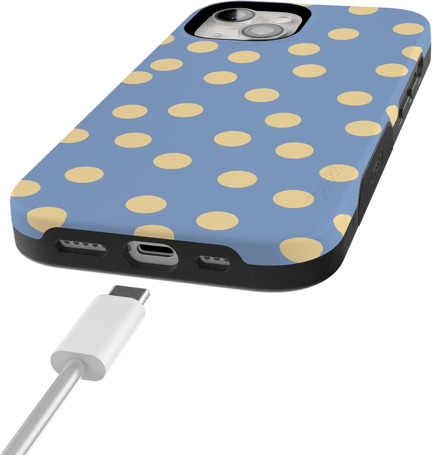 61O-xfukdQL._AC_SL1500_ Casely iPhone 15 Plus Case | in the Spotlight | Pastel Polka Dot | Bold Protective Design | Compatible with MagSafe