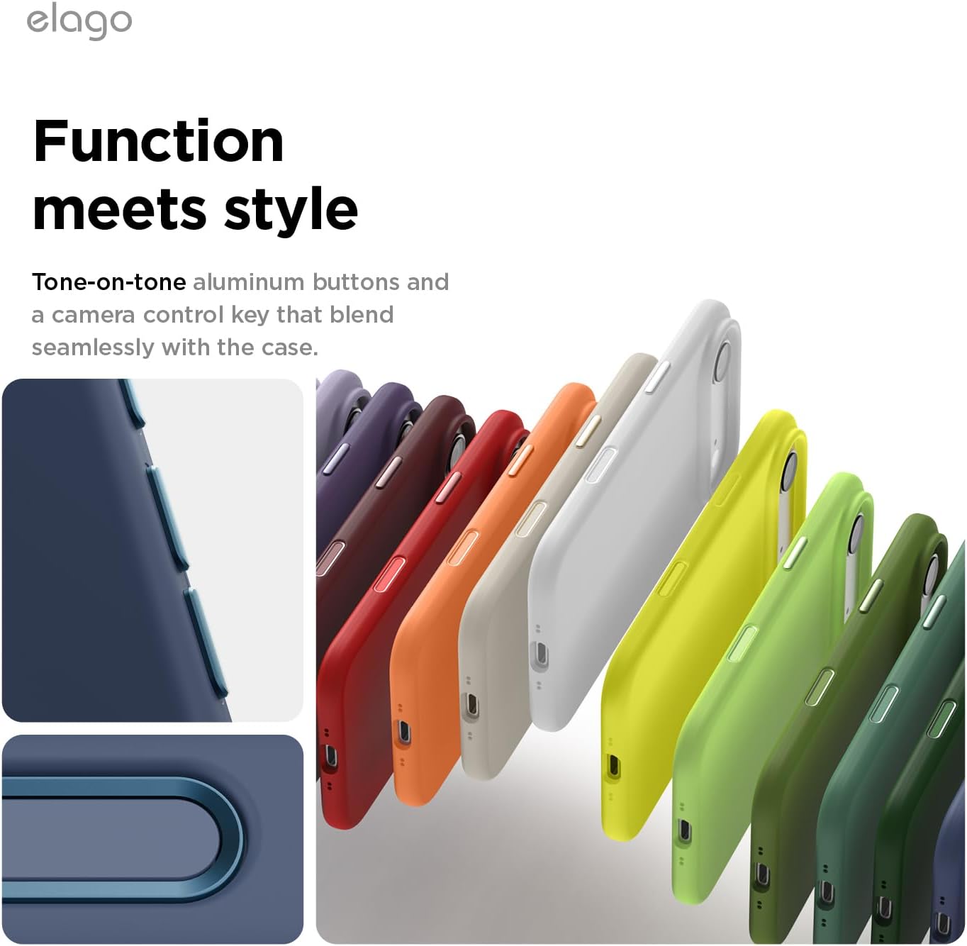61OE2yteBkL._AC_SL1500_ elago for iPhone Air Case, Premium Magnetic Silicone Case, Compatible with MagSafe, Liquid Silicone Material, Protective Cover, Shockproof, Slim Phone, 6.5 inch (Jean Indigo)
