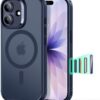 61OHBHnrRiL._AC_SL1500_ ESR for iPhone 17 Case, Camera Control Cover, Compatible with MagSafe, Shockproof Military-Grade Protection, Magnetic Phone Case for iPhone 17, Classic Hybrid Case, Frosted Blue