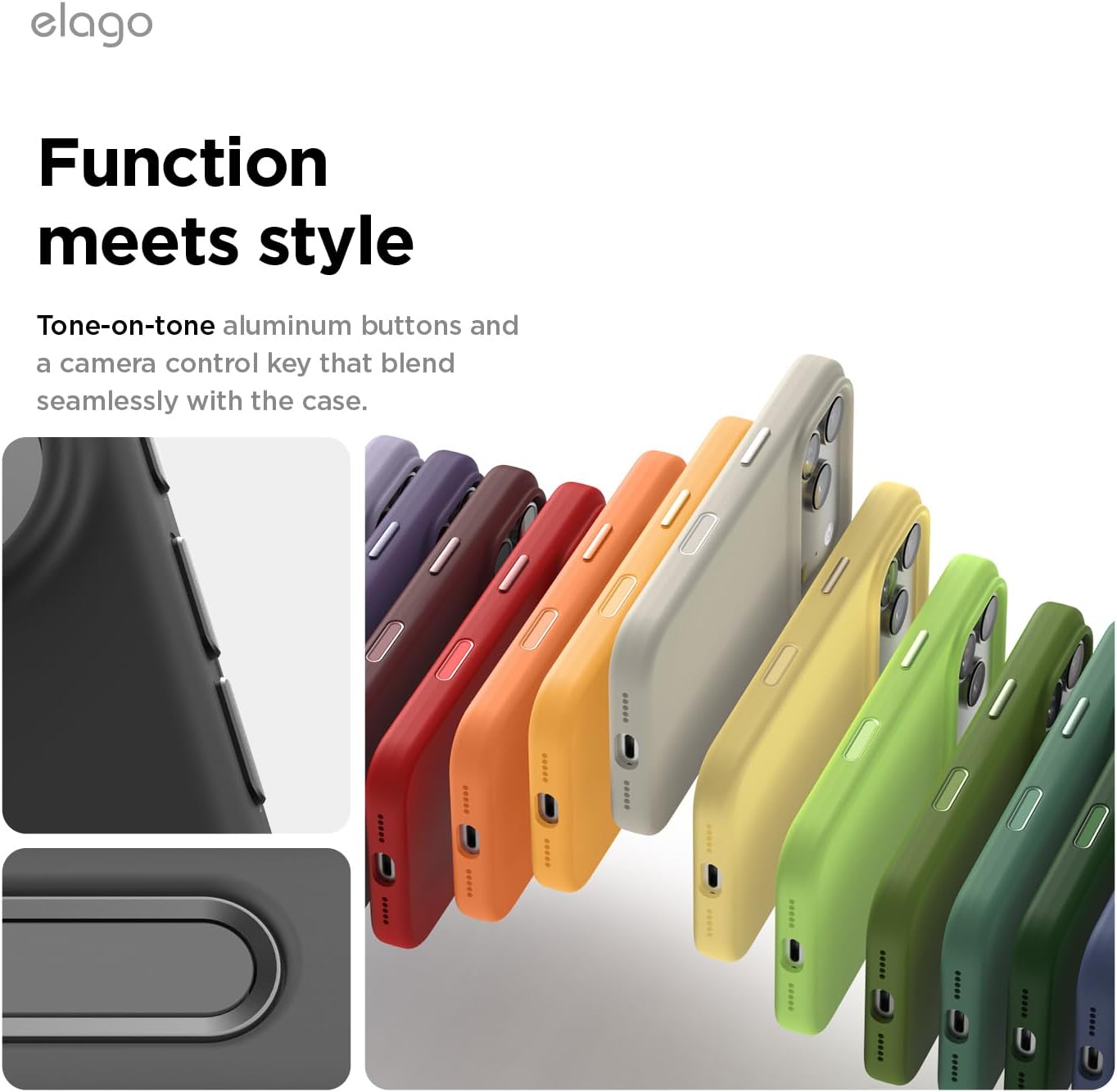 61OpBAqa3EL._AC_SL1500_ elago for iPhone 17 Pro Case, Premium Magnetic Silicone Case, Compatible with MagSafe, Liquid Silicone Material, Protective Cover, Shockproof, Slim Phone, 6.3 inch (Black)
