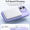 61PAEHxCgiL._AC_SL1500_ ESR for iPhone 17 Case, Camera Control Cover, Compatible with MagSafe, Shockproof Military-Grade Protection, Magnetic Phone Case for iPhone 17, Classic Hybrid Case, Frosted Purple