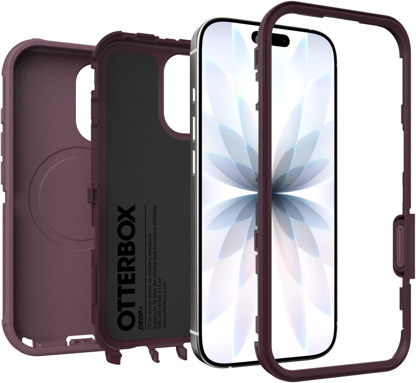 61PCJyxbHZL._AC_SL1500_ OtterBox iPhone 17 Defender Pro Series Case - Purple Mystery - Tough, Rugged & Durable iPhone Case, Snaps on MagSafe