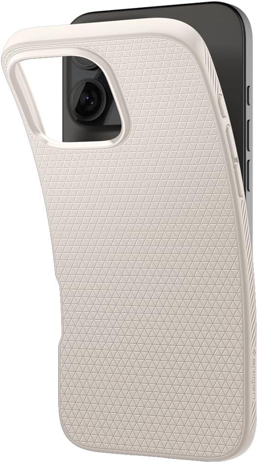 Spigen Liquid Air Designed for iPhone 16 Pro Case [NOT Compatible with MagSafe], [Military-Grade Protection] - Natural Titanium